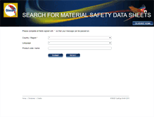 Tablet Screenshot of msds.glasurit.com